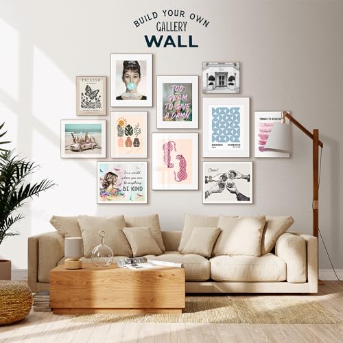 Inspirational Boho Wall Art 11x14 - Be Strong Be Brave Be Badass Motivational Poster - Bohemian Butterfly Positive Quotes for Women - Feminist Empowerment Gifts - Girls Teen Bedroom Hippie Room Decor - size: 11"L x 14"W