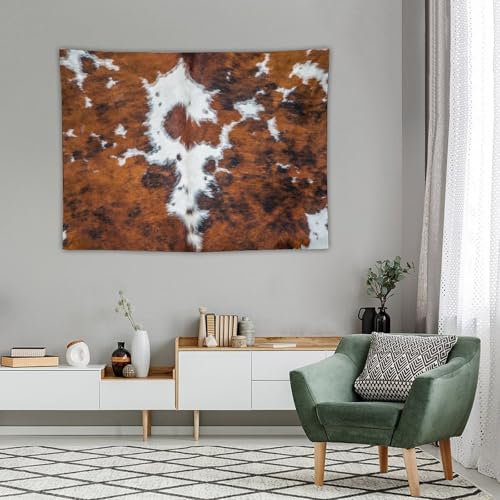 DDCBNS Cow Print Tapestry Wall Hanging Black White Brown Farm Animal Skin Wall Hanging Tapestry Wall Art Home Décor for Bedroom Living Room Dorm Wall Décor 40" x 30" - color: Animal Skin_7, size: 40"L x 30"W