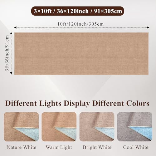 3x10 Runner Rug for Hallways: Washable Non Slip Kitchen Extra Long Jute Runners - Carpet for Bathroom Office Laundry Dining Living Room - Durable Floor Mat Boho Farmhouse Decor (Beige,3x10) - color: Beige, size: 3' x 10' (Rectangular)