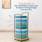 ECR4Kids SoftZone Floor Cushions, Round, Flexible Seating, Contemporary, 6-Piece - color: Contemporary