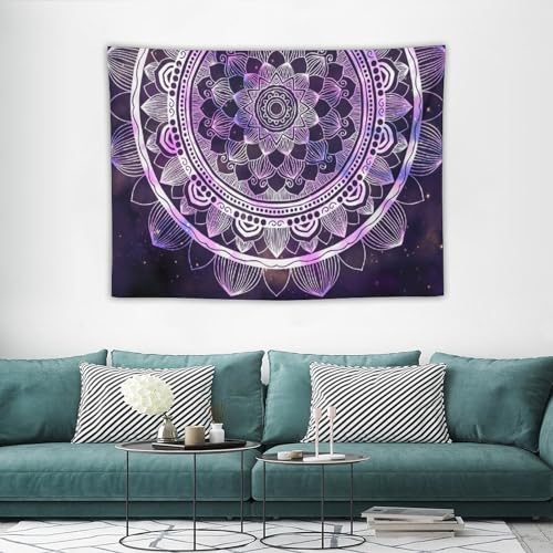 HZOHNAGO Mandala Tapestry Abstract Ancient Geometric Star Field Colorful Galaxy Pattern Printed Wall Tapestry Watercolor Abstract Wall Hanging for Bedroom Living Room Dorm 40" W x 30" H - color: Mandala-1, size: 40"L x 30"W