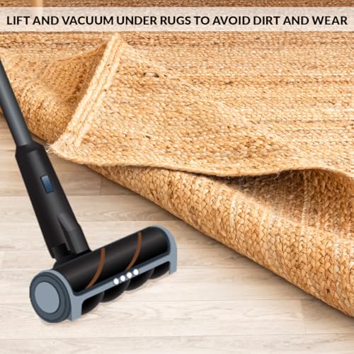HOMEMONDE Reversible Oval Jute Area Rug - 5 x 8 ft Hand Woven Natural Fiber - Farmhouse Braided Rugs for Dining Room/Hallway/Office/Kitchen/Bedroom (Natural) - size: 5' x 8' (Oval)