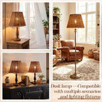 1 Pack Natural Rattan Spider Boho Lamp Shade Handwoven Indonesian Rattan, Large Wicker Woven Lampshade for Table & Floor, Boho Decor (5.9" Top × 9.8" Bottom × 7.9" Slant,Frustum Shape) - size: 5.9" Top × 9.8" Bottom × 7.9" Slant