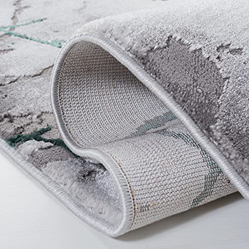 SAFAVIEH Craft Collection Accent Rug - 2'3" x 4', Grey & Green, Modern Abstract Design, Non-Shedding & Easy Care, Ideal for High Traffic Areas in Entryway, Living Room, Bedroom (CFT877Y) - color: Grey/Green, size: 2'3" x 4' (Rectangular)