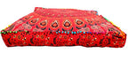 Indian Bohemian Tapestry Meditation Cushion Boho Floor Cushion Handmade Pillow Insert Boho Seating Pouf Ottoman Indian Pillow Shams Boho Mandala Dog Bed