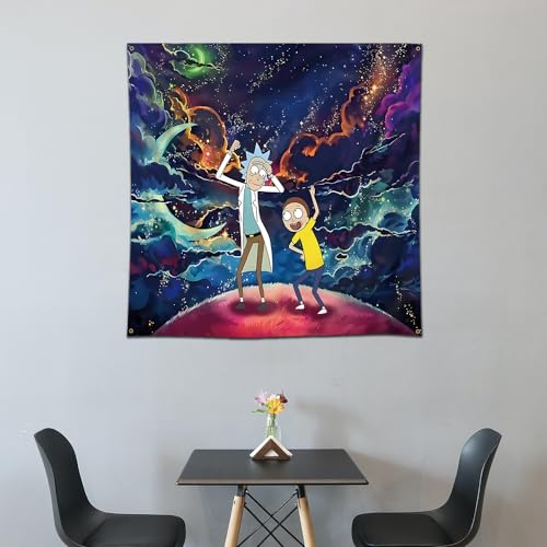 ENMOON Funny Anime Tapestry for Teen Girls Men Bedroom Living Room Dorm Decor(48 * 48 inch)
