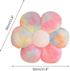 lannery Flower Plush Throw Pillows, Flower Floor Pillow Seating Cushion Toy for Reading, Room, Watching TV (11.8", Color)