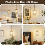 2 Pack Amber Cylinder Pendant Lights Kitchen Island with Ribbed Lampshade, Brushed Gold Hanging Light Fixture, Adjustable Pendant Lighting for Kitchen Island Sink Dining Room (Bulbs Not Included) - color: 2 Pack Brushed Gold + Amber Glass