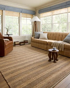 Loloi Chris Loves Julia Judy Collection JUD-06 Natural/Chocolate 8'-6" x 11'-6" Area Rug - color: Natural / Chocolate, size: 8'6" x 11'6" (Rectangular)