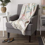 DII Multi Color Diamond Cut Throw, 50x60 with 2.5" Fringe - color: Multicolor