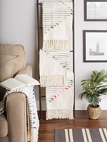DII Multi Color Diamond Cut Throw, 50x60 with 2.5" Fringe - color: Multicolor