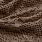 PHF 100% Cotton Waffle Pillow Shams Standard Size, 2 Pack 20" x 26" Soft Skin-Friendly Pillowcases, No Filling, Aesthetic Woven and Breathable Waffle Weave Pillow Case Covers for Bed, Chocolate - color: Chocolate, size: 26" x 20" (Pack of 2)