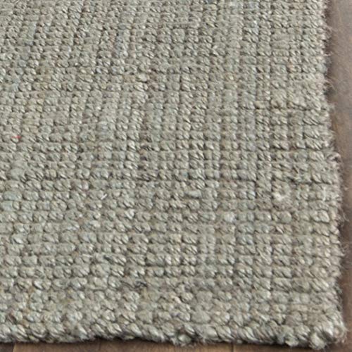SAFAVIEH Natural Fiber Collection Area Rug - 5' x 8', Green & Grey, Handmade Farmhouse Jute, Ideal for High Traffic Areas in Living Room, Bedroom (NF730B) - color: Green/Grey, size: 5' x 8' (Rectangular)