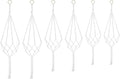Macrame Plant Hangers, 3 Sizes 24"/32"/39" Indoor Hanging Plant Holder, Ceiling Crochet Handmade Home Decor Set for Hanging Plants Basket Pot, Home Farmhouse Decor