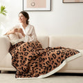 Snuggle Sac Ultra Soft Blanket Black Leopard Twin Size - Reversible Oversized Cheetah Bedding Blanket, Plush Throw Blankets for Bed, Sofa, Couch, Black Leopard, 60x80 inches - color: Leopard Black, size: Twin(60"x80")