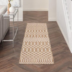 Nourison Home Positano Jute 2' x 6' Area Rug - Easy Clean, Non Shedding, Bed Room, Living Room, Dining Room, Kitchen (6' Runner) - color: Jute, size: 2' x 6' (Runner)
