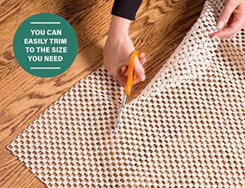 Epica 3x5 Rug Pad | Anti Slip Rug Mat Goes Under Rug, Gripper Pad | Bath Rug Pad, Indoor Outdoor Rug Mat | Rug Padding Keeps Rugs in Place, Protects Floors | Cut to Size for Customized Fit - size: 3' x 5' (Rectangular)