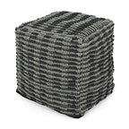 Foamma Pouf Ottoman Teal Blue, 16"x16"x16" - Square Ottoman Foot Rest for Living Room and Bedroom, Pouf Footstool, Foot Rest for Couch, Boho Furniture for Home - color: Teal Blue