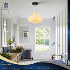 11" Milk White Glass Pendant Light – Modern Ceiling Hanging Fixture Matte Black for Kitchen Island, Dining Room, Hallway – E26 Base - color: White
