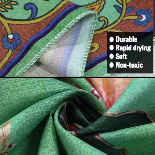 Faxdong Boho Tree of LIfe Tapestry, Vintage Flower Leaves Birds Plant Animal Pattern Tapestries, Retro Indian Bohemian Aesthetic Wall Hanging Green 60×80 inch - color: Green, size: 80"L x 60"W