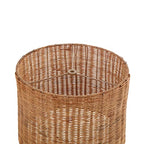 Aspen Creative 31604, Drum Spider Lamp Shade, Natural Rattan, 12" Top x 12" Bottom x 9" Height - color: Rattan