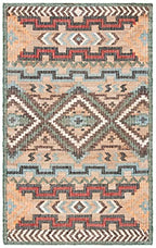 SAFAVIEH Area Rug 8x10 - Kilim Collection - Large - Natural & Blue, Handmade Flat Weave Jute, Ideal for Living Room, Bedroom, Office, Dining Space (KLM760M) - size: 8' x 10' (Rectangular)
