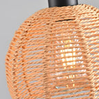 Hand-Woven Rattan Flush Mount Ceiling Light,Farmhouse Light Fixtures Ceiling Mount Boho for Hallway Bedroom Kitchen Entryway Living Room - color: 7.87 IN Rattan 1 Pack