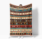 Western Throw Blankets, Southwestern Flannel Throw Blanket, Soft, Flannel, Warm, Geometric Pattern Blankets Decor Farmhouse Country Bed Blanket for Couch Bed Cover 60X70 Inch