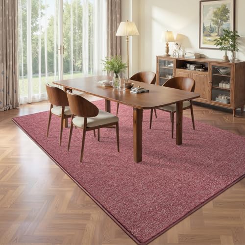 Pettop 4x6 Red Area Rugs for Living Room Bedroom, Thickened Memory-Foam Throw Carpet, Modern Minimalist Super Soft Kids Boys Girls Rug, Non-Slip and Washable Carpets for Dorm Home Decor - color: Red-white, size: 4' X 6' (Rectangular)
