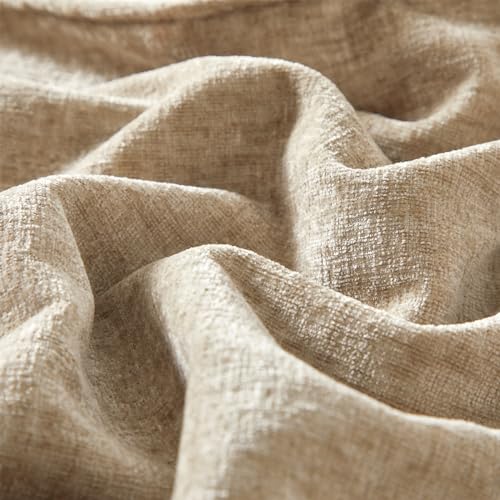 JUSPURBET 16x16 Pillow Covers Set of 2 Decorative Throw Pillow Covers Case for Couch Sofa Bed Soft Chenille Cushion Covers with Hidden Zipper for Home Decor Living Room,Beige - color: Beige, size: 16" x 16" (Pack of 2)