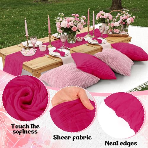 Beeveer 91 x 71 Extra Large Outdoor Boho Picnic Blanket with Girl Colors Table Runner, 6 Throw Pillow Covers 6 Napkins Woven Cotton Yarn Oversize Beach Blanket Washable Picnic Camp Wedding - color: Girl Colors