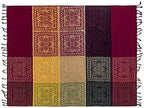 Bohemian Throw Blanket Hippie Chenille Jacquard Tassels Soft Chair Cover for Bed Couch Decorative Boho Throw Blankets - Colorful Tribal Pattern