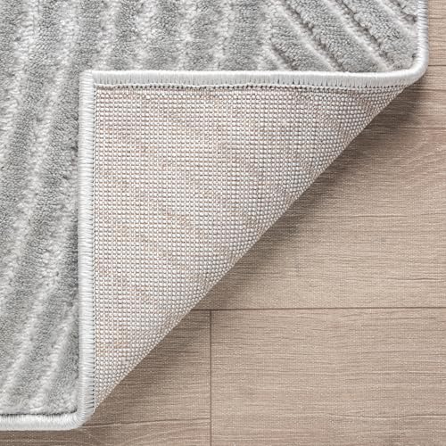 Abani Grey Area Rug for Living Room, Bedroom - Zen Reiki Pattern- 2 x 3 -Durable & Easy to Clean - color: Grey, size: 2' x 3' (Rectangular)