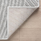 Abani Grey Area Rug for Living Room, Bedroom - Zen Reiki Pattern- 4 x 6 -Durable & Easy to Clean - color: Grey, size: 4' x 6' (Rectangular)