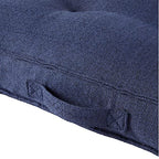 Square Tufted Floor Pillow with Removable Cover, Cobalt, Large (40") - color: Cobalt, size: Large (40")
