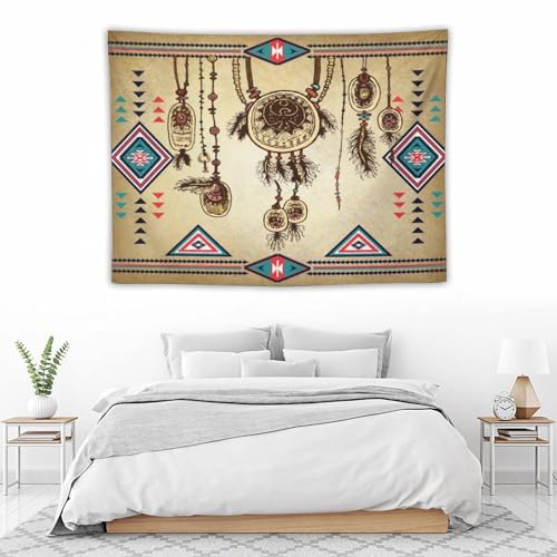 DDCBNS Vintage Aztec Tapestry Wall Hanging,Retro Native American Navajo Ethnic Tribal Design Wall Hanging Tapestry Wall Art Home Décor for Bedroom Living Room Dorm Wall Décor 40" x 30" - color: Aztec Style_2, size: 40"L x 30"W