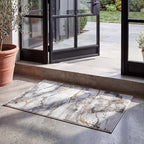 SAFAVIEH Craft Collection Accent Rug - 2'3" x 4', Grey & Gold, Modern Abstract Design, Non-Shedding & Easy Care, Ideal for High Traffic Areas in Entryway, Living Room, Bedroom (CFT877F) - color: Grey/Gold, size: 2'3" x 4' (Rectangular)