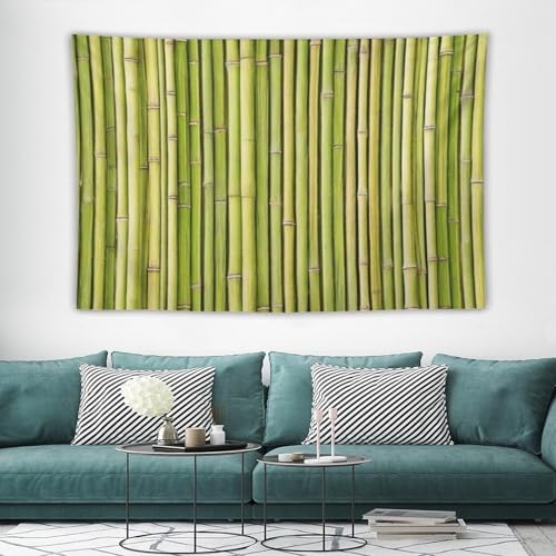 HZOHNAGO Bamboo Tapestry Chinese Style Green Pattern Printed Wall Tapestry Painting Wall Hanging for Bedroom Living Room Dorm 60" W x 40" H - color: Bamboo-7, size: 60"L x 40"W