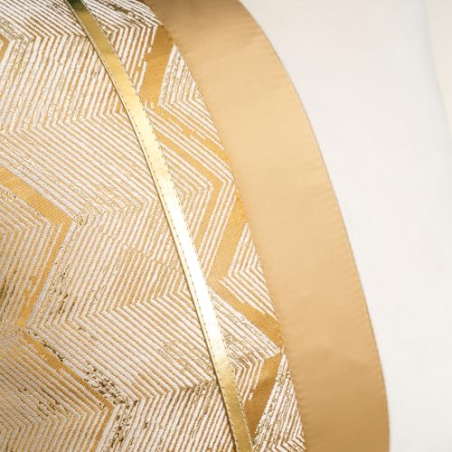 Alerfa 20 x 20 Inch Khaki White Geometric Striped Gold Leather Patchwork Velvet Cushion Case Luxury Modern Lumbar Throw Pillow Cover Decorative Pillow for Couch Sofa Living Room Bedroom Car - color: Khaki, size: 20" x 20" (Pack of 1)