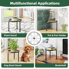 Simple Trending Metal Plant Stand Indoor Outdoor, Heavy Duty Flower Pots Stand, Anti-Rust Iron Plant Pot Shelf Holder for Multiple Plant (5 Pack Black)