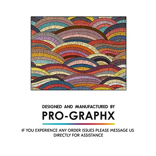 Pro-Graphx Tapestry For Bedroom Aesthetic- Made in the USA From Recycled Fabric Boho Wall Decor Aesthetic Room Decor Wall Art Dorm Decorations- 53 inch by 70 inch - Embroidery Pattern