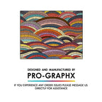 Pro-Graphx Tapestry For Bedroom Aesthetic- Made in the USA From Recycled Fabric Boho Wall Decor Aesthetic Room Decor Wall Art Dorm Decorations- 53 inch by 70 inch - Embroidery Pattern