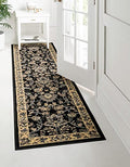 Unique Loom Sialk Hill Collection Area Rug - Washington (2' 2" x 8' 2" Runner Black/Gray) - color: Black/Gray, size: 2'2" x 8'2" (Runner)