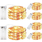 innotree 6 Pack LED Fairy String Lights Battery Operated with Timer, 10Ft 30LEDs Battery Powered Copper Wire Mini Firefly Twinkle Lights for Bedroom, Christmas, Wedding, Party Decoration, Warm White