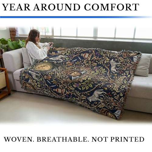 Pure Country Weavers Monster Wolf Man Blanket - Fantasy Gift - Tapestry Throw Woven from Cotton - Made in The USA (72x54) - color: Monster Wolf Man, size: 72x54