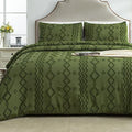 Andency Olive Green Tufted Comforter Set King(104x90Inch), 3 Pieces Boho Textured Farmhouse Bed, Soft Down Alternative Geometric Bed Set with 2 Pillowcases - color: 10 - Olive Green, size: King(104"x90")