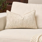 Yangest Chenille Pillow Cover 12 x 20 Inches, Thick Textured Rectangle Throw Pillow Cover Farmhouse Modern Soft Accent Couch Neutral Pillow Cover for Living Room Bedroom, Beige - color: Beige, size: 20" x 12" (Pack of 1)