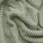 Bed Blanket, Lightweight, Cotton-Rich Blend, Recycled Cotton, Twin Size (57 x 79 Inch), Textured Woven Bedding, Breathable Layering Cover, Khaki Green - color: Khaki Green, size: Twin