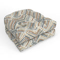 Pillow Perfect Geometric Indoor/Outdoor Wicker Chair Seat Cushion, Tufted, Weather, and Fade Resistant, 19" x 19", Estie Rattan, 2 Count - color: Estie Rattan