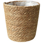 BESPORTBLE Planter Straw Woven Basket Plant Vase Liner for Home Decor Centerpiece